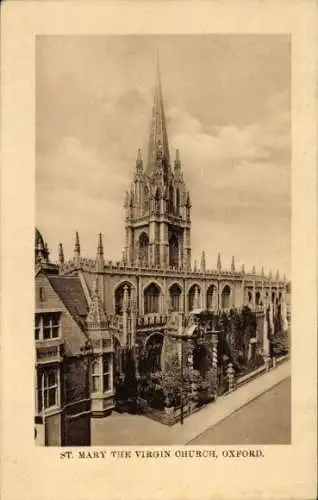 Ak Oxford Oxfordshire England, St. Mary the Virgin Church