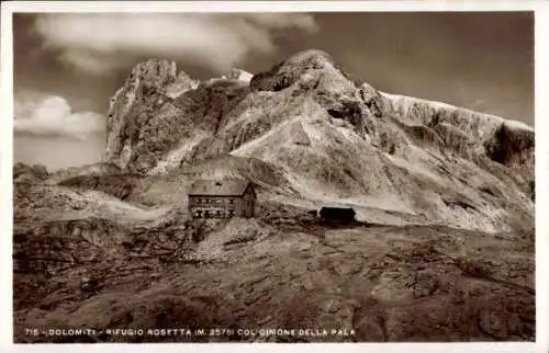 Ak Primiero Sankt Martin am Sismunthbach San Martino di Castrozza Trentino, Rifugio Rosetta