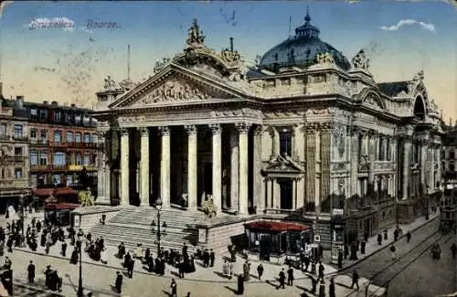 Ak Bruxelles Brüssel, Börse