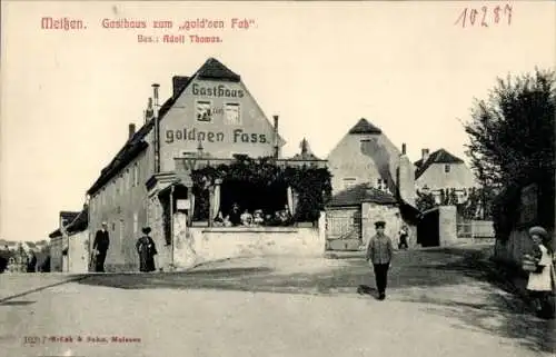 Ak Meißen Sachsen, Gasthaus zum goldnen Faß