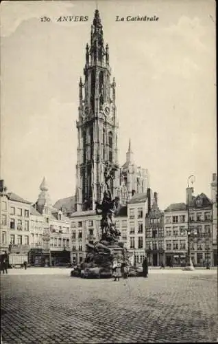 Ak Antwerpen Antwerpen Flandern, Kathedrale