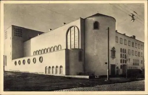 Ak Wien 10, Friedenskirche, Pfarrhaus, Volksbildungdhaus