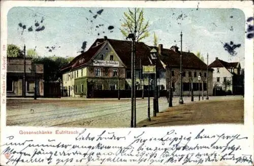 Ak Eutritzsch Leipzig in Sachsen, Gosen Schänke, Außenansicht