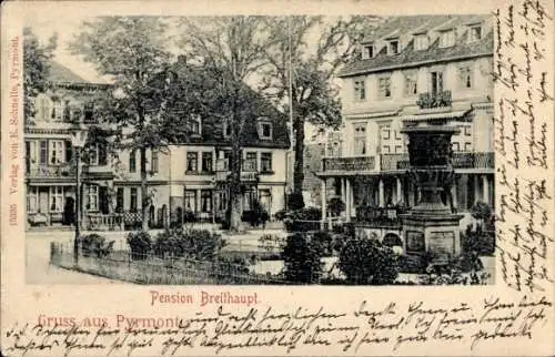 Ak Bad Pyrmont in Niedersachsen, Pension Breithaupt