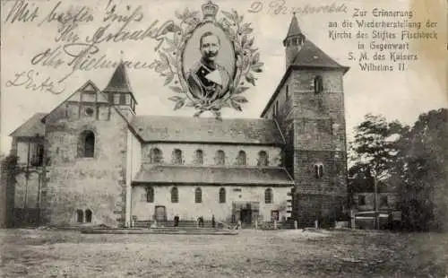 Ak Fischbeck Hessisch Oldendorf, Wiederherstellung der Kirche, Kaiser Wilhelm II