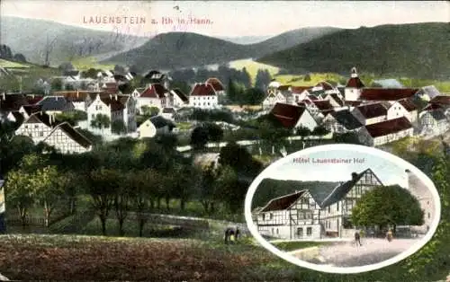 Ak Lauenstein Salzhemmendorf Niedersachsen, Hotel Lauensteiner Hof, Ortschaft