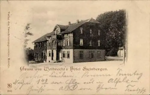 Ak Steinbergen Rinteln an der Weser, Wolbrechts Hotel