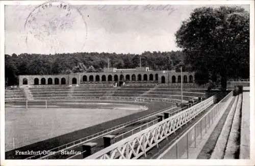 Ak Frankfurt an der Oder, Stadion, Tribüne