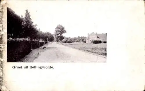 Ak Bellingwolde Groningen, Straße