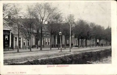 Ak Sappemeer Groningen Niederlande, Häuser