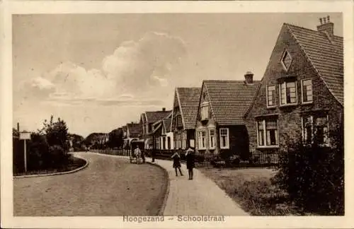 Ak Hoogezand Sappemeer Groningen, Schoolstraat