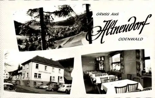 Ak Altneudorf Schönau Odenwald, Gasthof Deutscher Kaiser