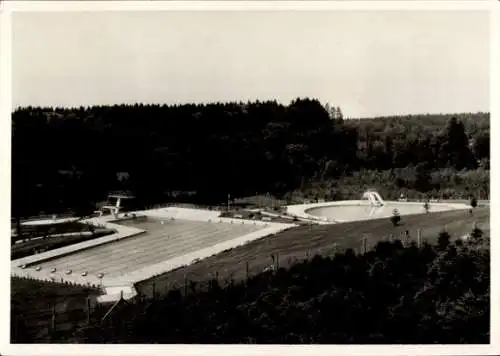 Ak Wangen im Allgäu, Schwimmbad