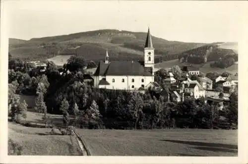 Ak Machov Region Königgrätz, Kirche