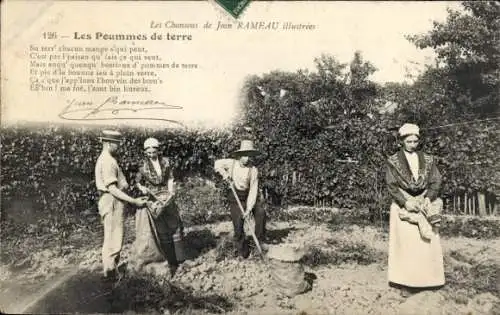 Ak Die Lieder von Jean Rameau, Die Poummes de terre