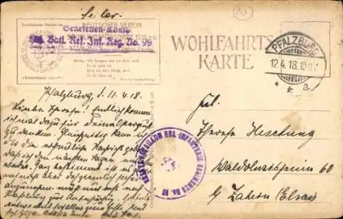 Ak Vom Himmel gefallen, Deutscher Verein für Säuglingsfürsorge