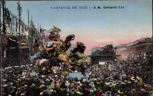 Ak Nizza Nizza Alpes Maritimes, Karneval, SM Karneval LII