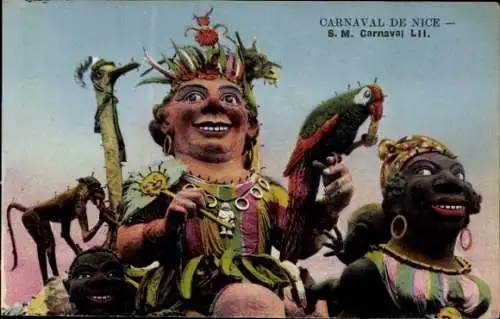Ak Nizza Nizza Alpes Maritimes, Karneval, SM Karneval LII