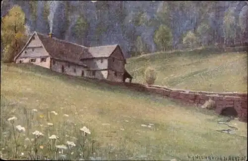 Künstler Ak Hansi, Jean Jacques Waltz, Wangenbourg Wangenburg Elsass Bas Rhin