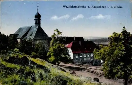 Ak Bischofsheim an der Rhön in Unterfranken, Wallfahrtskirche am Kreuzberg