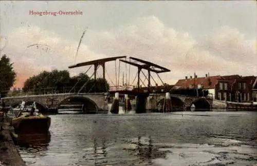 Ak Overschie Rotterdam Südholland, Hoogebrug