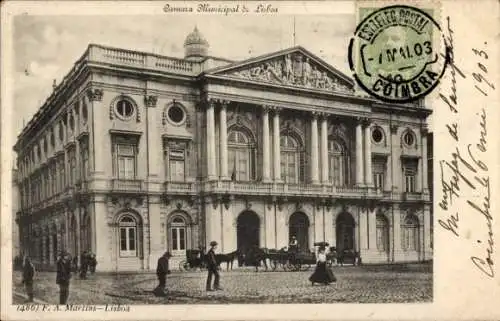 Ak Lisboa Lissabon Portugal, Camara Municipal
