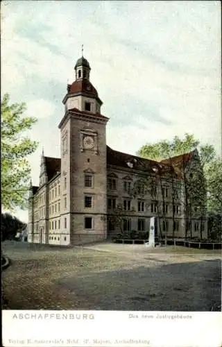 Ak Aschaffenburg in Unterfranken, Neues Justizgebäude