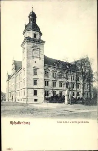 Ak Aschaffenburg in Unterfranken, Neues Justizgebäude