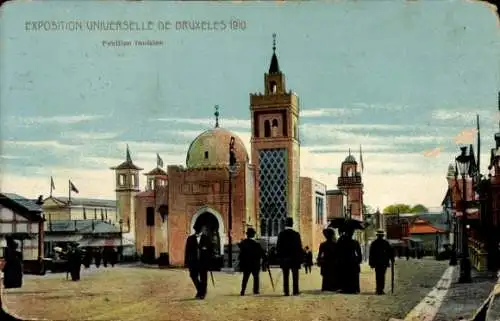 Ak Brüssel Brüssel, Ausstellung 1910, Tunesischer Pavillon