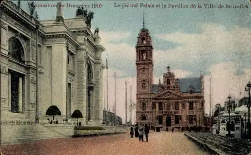 Ak Brüssel, Weltausstellung 1910, Pavillon der Stadt Brüssel, Grand Palais