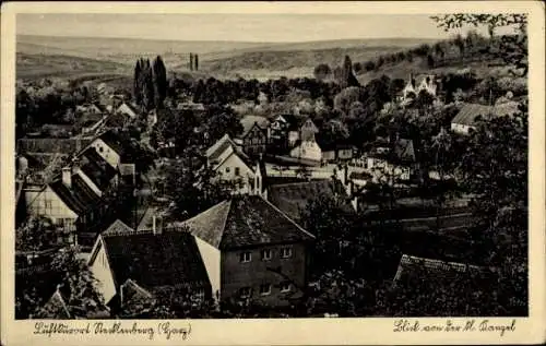 Ak Stecklenberg Thale im Harz, Blick von der Kanzel