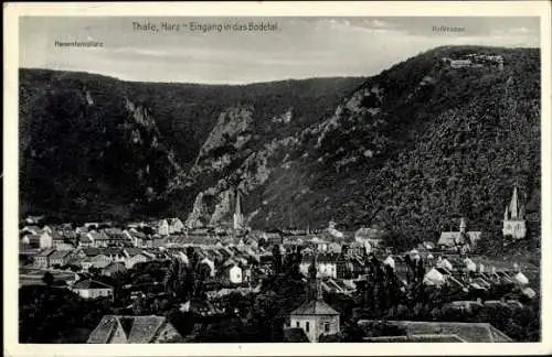 Ak Thale im Harz, Hexentanzplatz, Rosstrappe