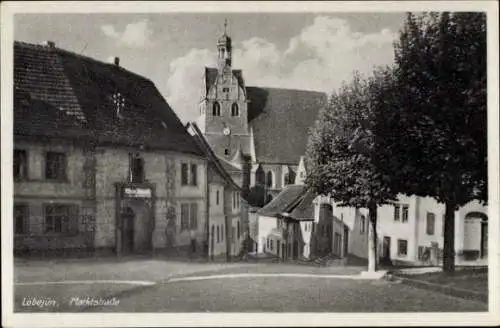 Ak Löbejün im Saalekreis, Marktstraße