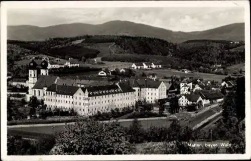 Ak Metten an der Donau Niederbayern, Gesamtansicht