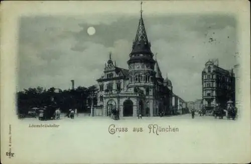 Mondschein Ak München, Löwenbräukeller