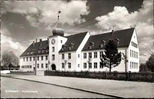 Ak Grünwald bei München, Volksschule