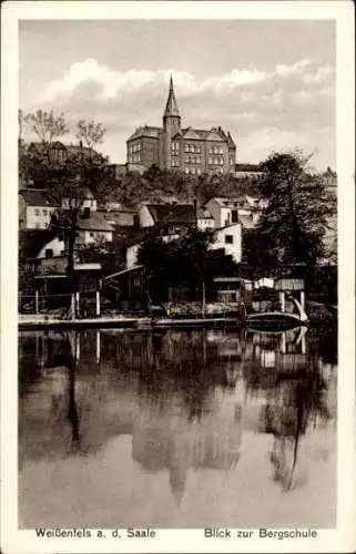 Ak Weißenfels an der Saale, Blick zur Bergschule