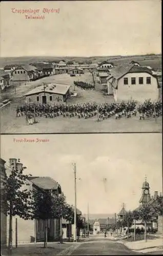 Ak Ohrdruf in Thüringen, Truppenlager, Exerzierplatz, Fürst Reuß Straße