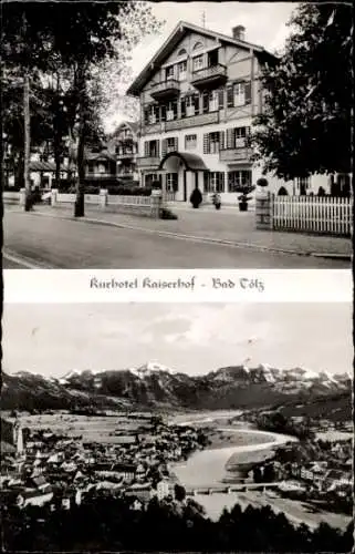 Ak Bad Tölz in Oberbayern, Kurhotel Kaiserhof, Panorama