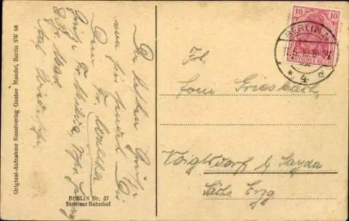 Ak Berlin Mitte, Stettiner Bahnhof