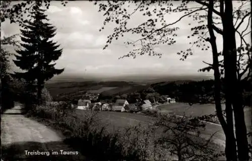 Ak Treisberg Schmitten im Taunus Hessen, Gesamtansicht, Gasthaus und Pension Zum Aussichtsturm