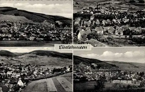 Ak Eibelshausen Eschenburg in Hessen, Panorama, Teilansicht