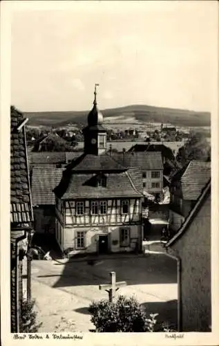 Ak Bad Soden Salmünster in Hessen, Kirchturm, Kreuz