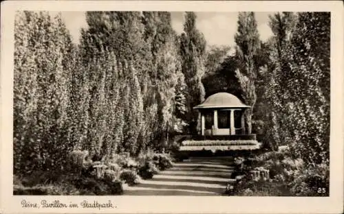 Ak Peine in Niedersachsen, Stadtpark, Pavillon