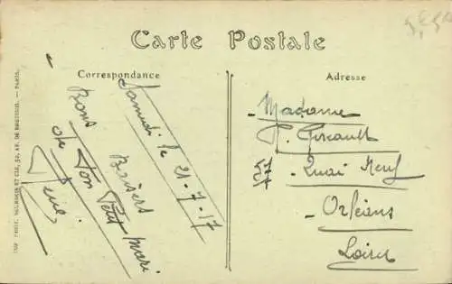 Ak Compiègne Oise, Statue Jeanne d'Arc