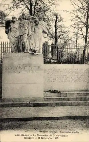 Ak Compiègne Oise, Monument de G. Guynemer