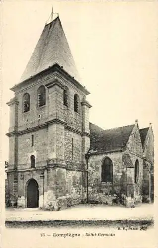 Ak Compiègne Oise, Kirche Saint Germain