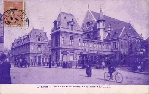 Ak Paris III, Les Arts et Métiers, Rue Reaumur