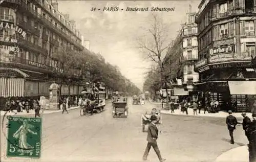 Ak Paris III, Boulevard de Sébastopol