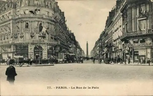 Ak Paris II., Rue de la Paix